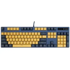 Rapoo V500PRO Yellow-Blue Backlit Gaming Mechanical Keyboard